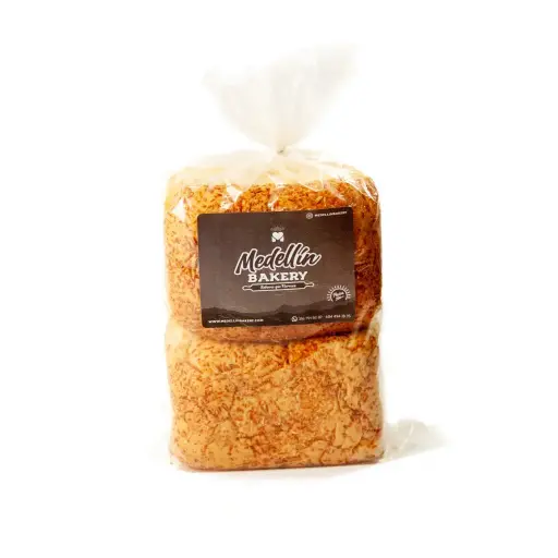 [SMP010] Pan sandwich parmesano oregano (12 cm x 12 cm) x 4 unidades 80 g unidad 
